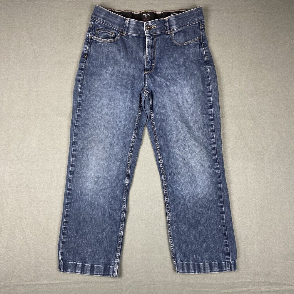 Riders Lee Womens Jeans 14 (Fits 31x25) Medium Blue Curvier Mid Rise Denim